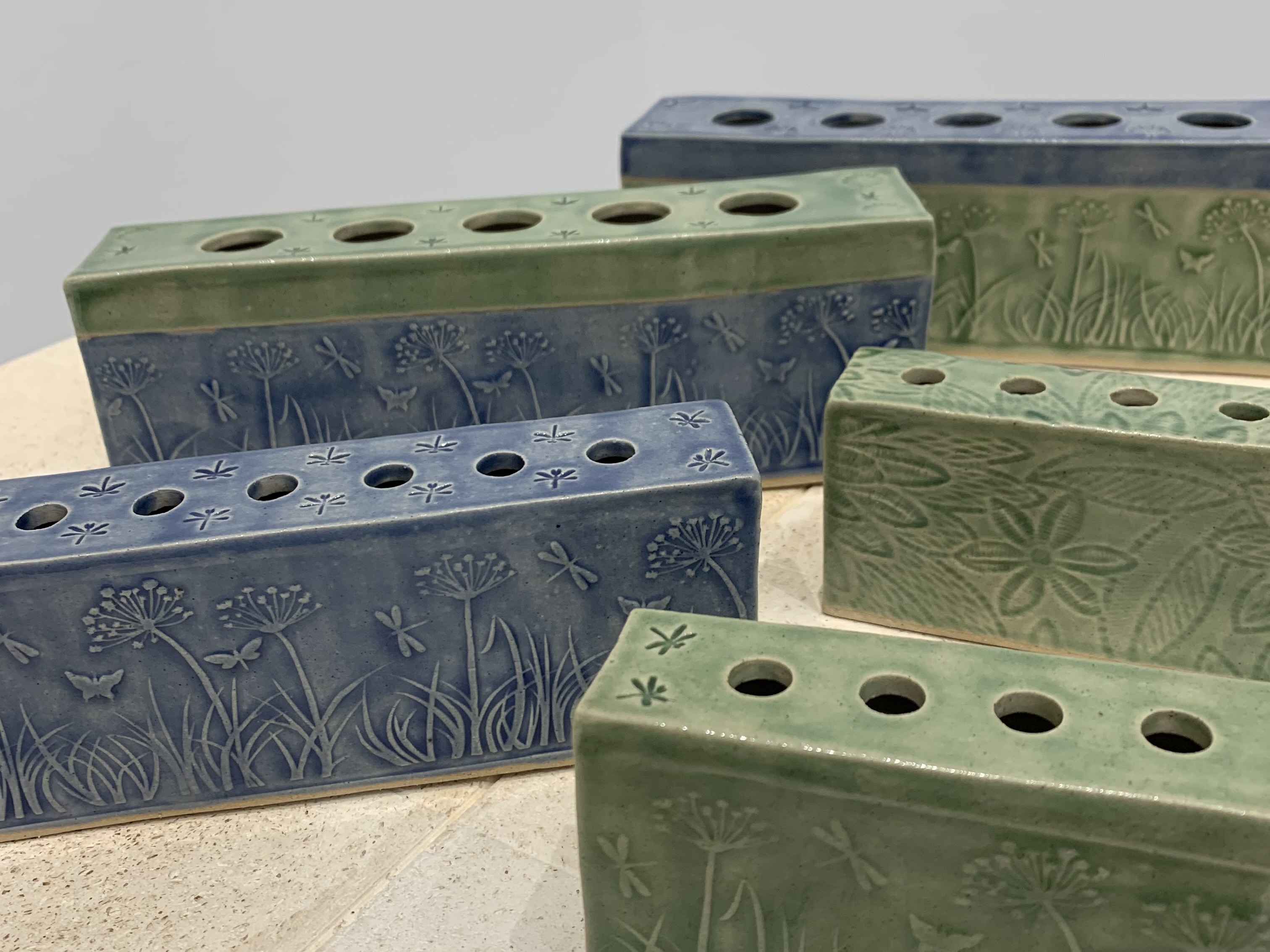 Anne James Ceramics Flower Bricks